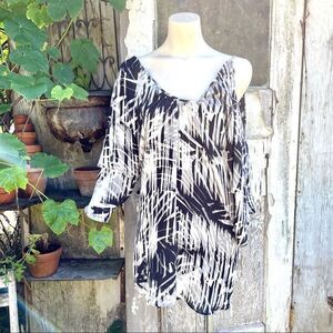 PARKER • size xtra small midi dress abstract design